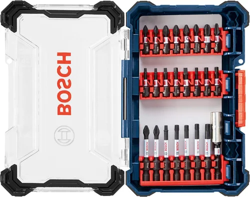 Vista 5 de Bosch Kit de destornillador eléctrico inalámbrico de 12 V + juego de funda personalizada Bosch de 24 piezas