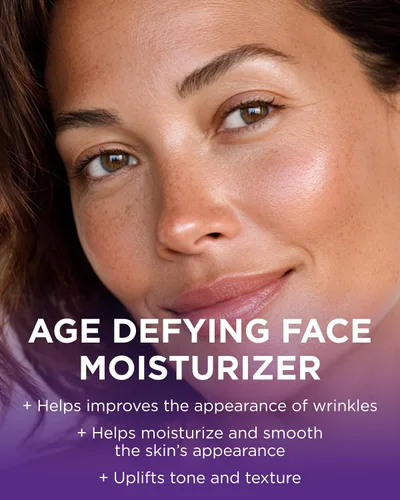 Vista 2 de Andalou Naturals Goji Peptide Perfecting Cream - Hidratante facial que desafía la edad con resveratrol, CoQ10 - Apoya el colágeno de la piel