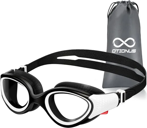 Vista 9 de Gafas de natación para adultos, antiniebla, anti rayos UV, sin fugas, visión clara, gafas de natación para hombres y mujeres, unisex