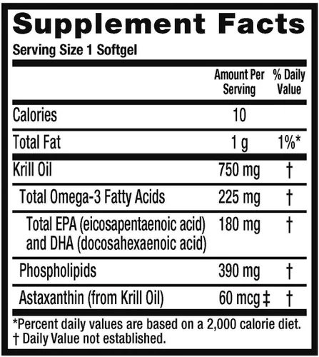 Vista 2 de Schiff MegaRed Krill Oil High Concentration 750mg 80 cápsulas blandas