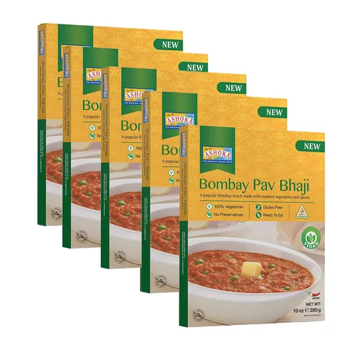 Vista 28 de Ashoka Comidas sin gluten, listas para microondas, veganas con granos negros y frijoles, comidas para calentar y servir, todas naturales Delhi Dal