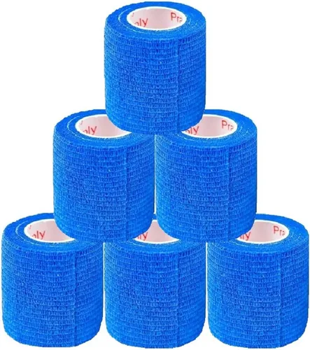 Vista 40 de Cinta adhesiva para veterinarios (negro) (paquete de 2) (2 pulgadas x 15 pies), autoadhesiva, adherente, cohesiva, flexible, autoadhesiva, rollo