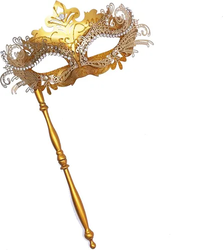 Vista 10 de Máscara veneciana para mujeres y hombres, para fiesta de disfraces, baile de graduación, Halloween, Mardi Gras