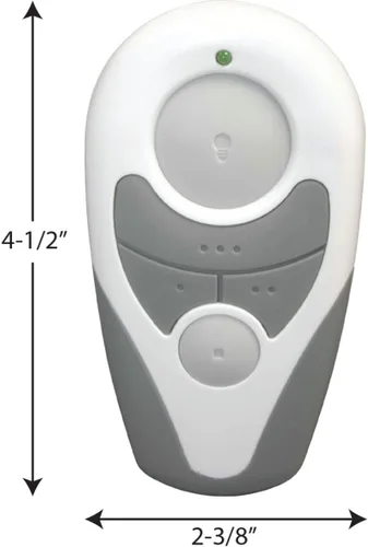 Vista 3 de Progress Fan and Light Control Remoto Universal AirPro Mando a Distancia Blanco
