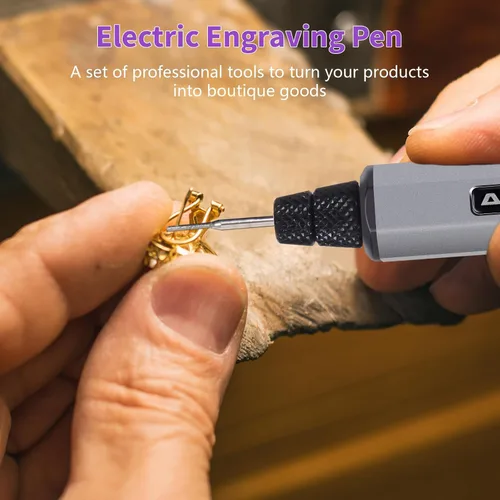 Vista 5 de AM ARROWMAX - Mini bolígrafo de grabado: herramienta portátil inalámbrica definitiva para artistas y aficionados al bricolaje, graba más de 50