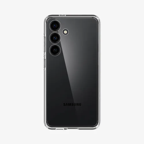 Vista 4 de Spigen Ultra Hybrid diseñado para funda de Galaxy S24 (2024) [antiamarilleamiento], [protección de grado militar] - cristal transparente