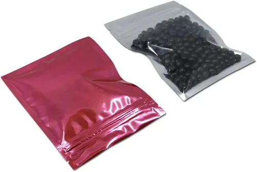 Vista 19 de FERENLI - 100 bolsas de almacenamiento de alimentos Mylar con cierre de cremallera, bolsas de aluminio opacas herméticas con ventana frontal