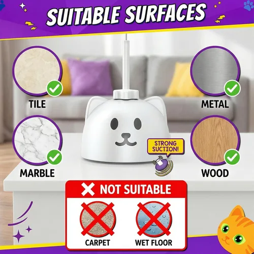Vista 8 de Juguetes interactivos para gatos de interior: Varita de plumas de ave voladora con giro automático de 360° mejorada con varilla protegida de Blanco