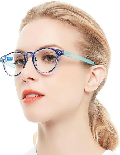 Vista 11 de Gafas de lectura Occhi Chiari para ordenador, filtro que bloquea la luz azul, gafas de vista cansada, lentes anti brillo con protección UV