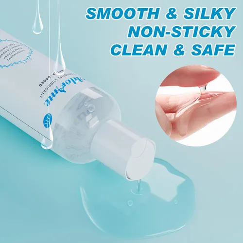 Vista 4 de Lubricante sexual compatible con condones a base de agua, lubricante anal personal de larga duración para mujeres, sequedad de la vagina, hombres