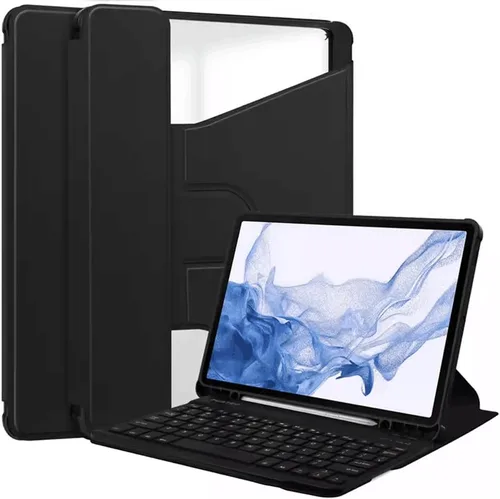 Vista 17 de kaidisen Funda con teclado giratorio 360° para Galaxy Tab S6 Lite de 10.4 pulgadas, soporte vertical, teclado magnético desmontable, funda Azul/claro