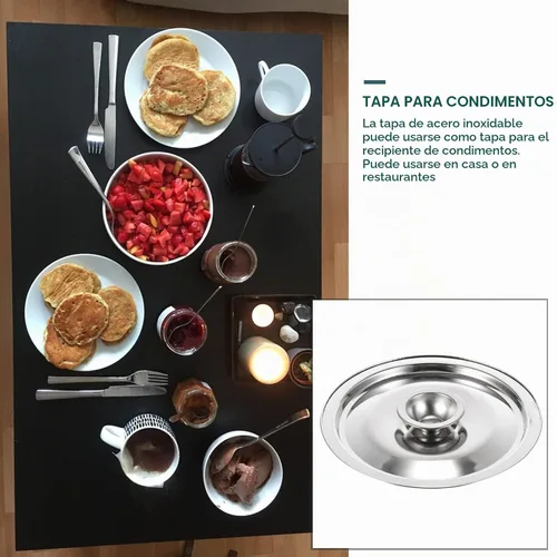 Vista 7 de DOITOOL Cubierta de olla de condimento de acero inoxidable de 5.51 pulgadas, tapa para ollas de especias, accesorio de cocina para proteger