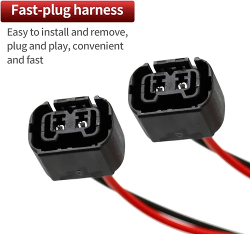 Vista 3 de Saihisday 5202 PS24W H16 Cable hembra Pigtail Dos Arnés de luz antiniebla Conector Enchufe (PS24W 5202 H16)