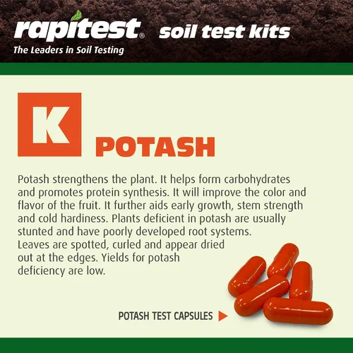 Vista 5 de Kit de prueba de suelo Rapitest para jardines, verduras, flores y céspedes. El probador de suelo diseñado y ensamblado en EE. UU. mide/analiza