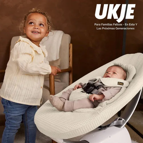 Vista 5 de UKJE Funda para columpio compatible con 4moms mamaRoo 5 Swing Accesorios para columpio de bebé Forro reversible para asiento infantil Fácil