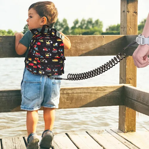 Vista 6 de Accmor Arnés de Mochila para Niños Pequeños con Correa, Lindas Mochilas para Bebé con Eslabón de Muñeca Antipérdida, Mini Arnés de Mochila