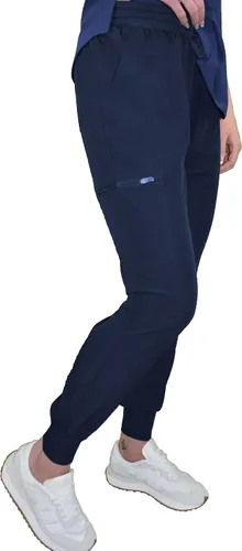 Vista 4 de Green Town Conjunto médico de enfermería GT 4FLEX con cuello en V para mujer