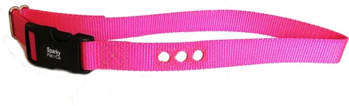 Vista 12 de Sparky Pet Co Perro cerca E collar receptor resistente Nylon 1" 3 agujeros consecutivos correa para todos los sistemas de collar e marrón