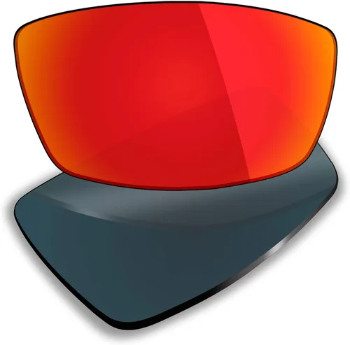 Vista 3 de mryok 4pares polarizadas lentes de repuesto para Oakley Canteen 2006anteojos de sol, Stealth negrorojo fuegoazul hieloverde esmeralda