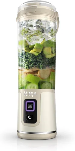Vista 19 de Ninja Blast Batidora portátil, inalámbrica, recipiente de 18 onzas, menta