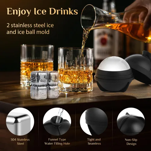 Vista 6 de Kit de ahumador de whisky eléctrico, ahumador de cóctel recargable sin antorcha con 7 luces de color, ahumador de bebidas portátil con 10 chips