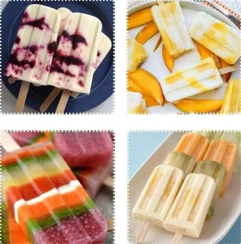 Vista 2 de Molde de helado Molde de paletas de hielo de acero inoxidable Molde de paleta de hielo 2.9 fl oz 20 moldes