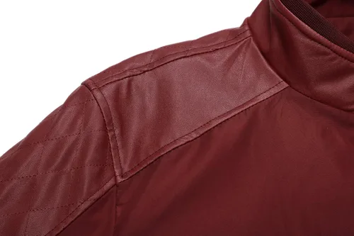 Vista 4 de Tanming, chamarra ligera informal, entallada, bloqueo de color, para hombre