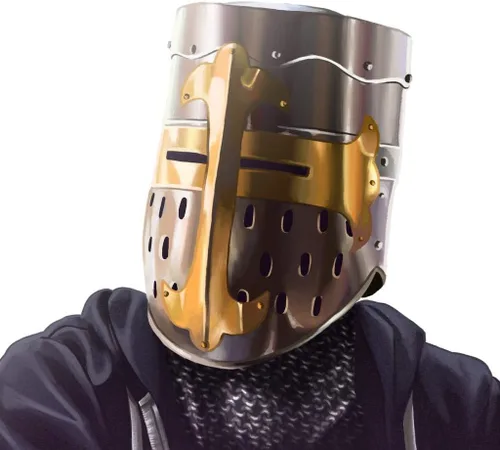 Vista 6 de Nagina International Swaggersoul - Casco medieval de armadura de caballero cruzado templario Armadura espartana griega romana Tamaño libre