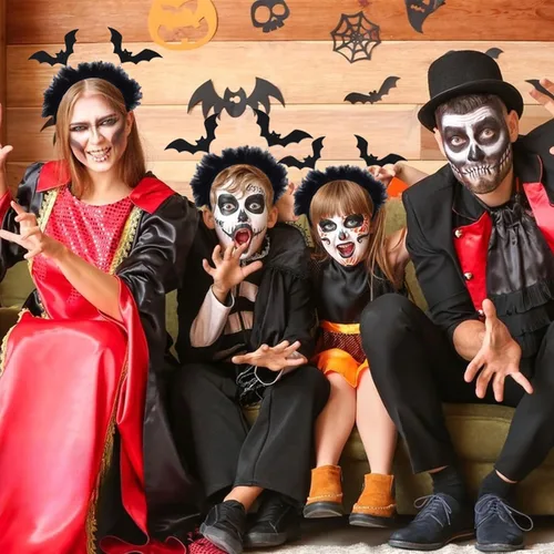 Vista 21 de Totelux Diadema de lazo de Halloween, Naranja, 1 unidad (paquete de 1)