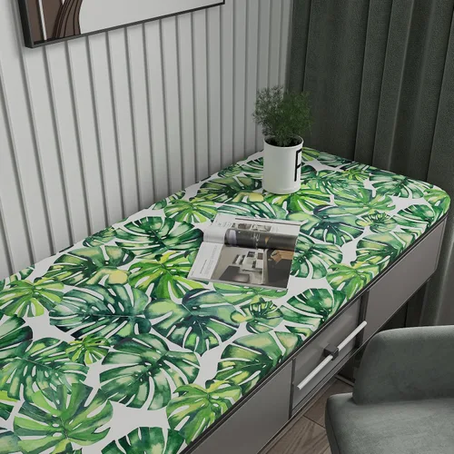 Vista 2 de CHIHUT Papel tapiz de hojas de palmera tropical de Monstera con diseño de acuarela para despegar y pegar botánico para sala de estar, dormitorio