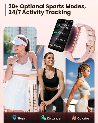 Vista 3 de 1.47 "relojes inteligentes para las mujeres ritmo cardíaco sueño 24