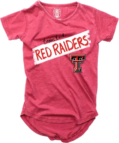 Vista 47 de Wes and Willy NCAA - Camiseta Burnout para niñas S/S
