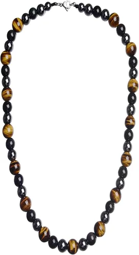 Vista 7 de Harry and Henry Collar tribal de ojo de tigre para hombre, collar de cuentas curativas, regalos de joyería, Cristal, No es una piedra preciosa