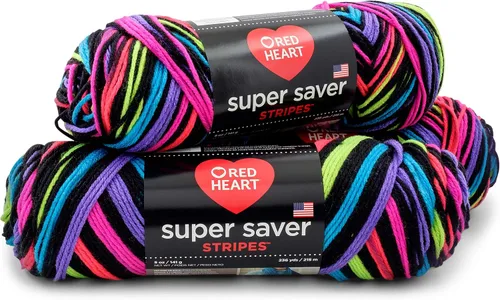 Vista 25 de RED HEART Paquete de 3 hilos Super Saver, ARAN paquete de 3