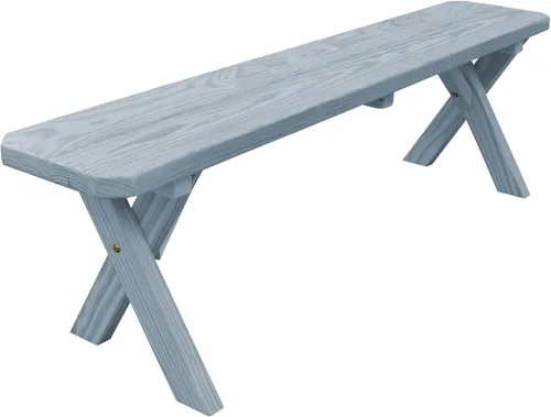 Vista 76 de Furniture Barn USA Pine - Banco cruzado de 2 pies, color negro