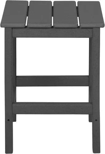 Vista 7 de WestinTrends Malibu - Juego de mesa auxiliar y café para silla Adirondack, 3 piezas, color gris
