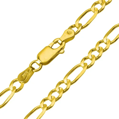 Vista 3 de Collar con dije de ala de ángel texturizado de oro amarillo de 14 quilates