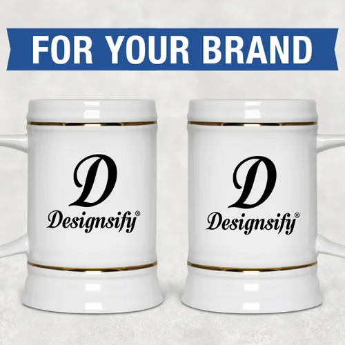 Vista 7 de Taza de cerveza personalizada, jarra de cerveza personalizada con texto en imagen, tazas personalizadas con nombre y logotipo, taza de cerámica