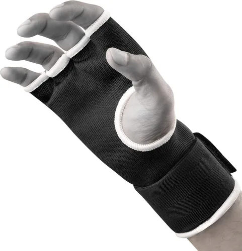 Vista 5 de FISTRAGE Guantes interiores de boxeo para puñetazos, vendajes acolchados elásticos debajo de las manoplas, soporte de muñeca largo y rápido