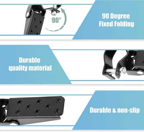 Vista 4 de F FIERCE CYCLE 1 par 0.315 in acero inoxidable universal motocicleta plegable trasero reposapiés estribera pedal peg bicicleta bicicleta ciclismo
