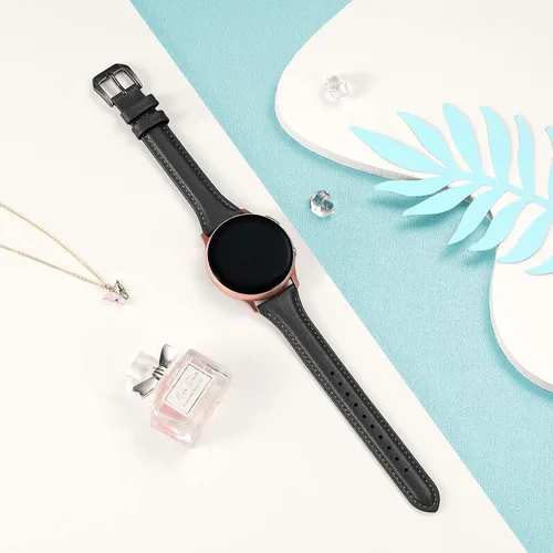 Vista 4 de GEAK Bandas de Cuero Delgadas Compatibles con Samsung Galaxy Watch 7 40mm 44mm/Watch 5 Pro 45mm/Galaxy Watch 6/Watch 5 4 44mm 40mm/Galaxy Watch 4