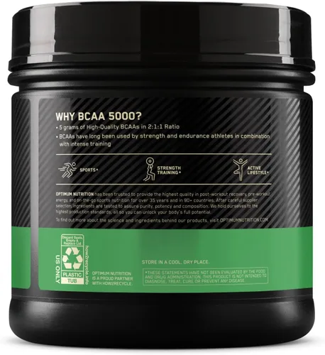 Vista 7 de Optimum Nutrition - BCAA en polvo instantáneo, 5000 mg, 12.16 onzas