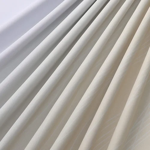 Vista 9 de Estelar Textiler Cortinas oscurecedoras beige y blanco grisáceo de 45 pulgadas de largo, cortinas graduadas con bloqueo de luz para baño, cortinas