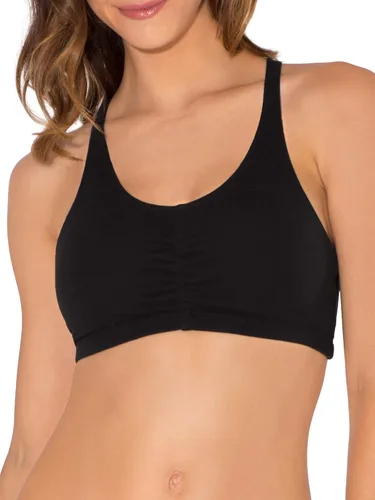 Vista 2 de Fruit of the Loom - Brasier deportivo ajustable con frente drapeado y espalda cruzada, para mujer