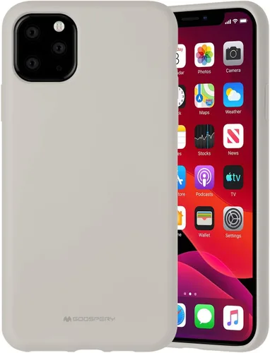 Vista 12 de GOOSPERY Funda de silicona líquida para Apple iPhone 11 Pro Max (6.5 pulgadas) Jelly Rubber Bumper Case con forro de microfibra suave (negro)