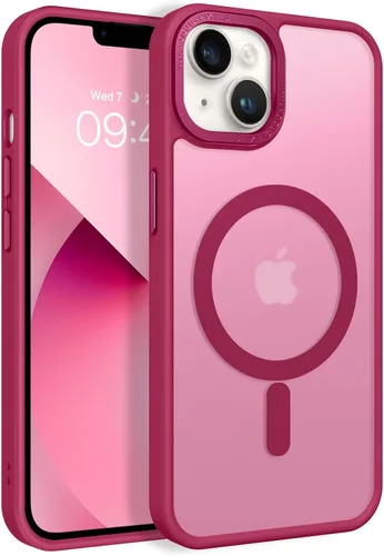 Vista 29 de BENTOBEN Funda magnética para iPhone 13 y iPhone 14 [compatible con Magsafe] Funda translúcida mate para iPhone 13/14, delgada, a prueba de golpes