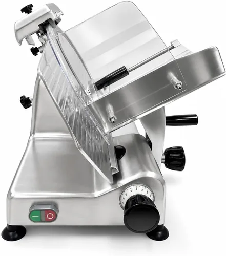 Vista 3 de KWS KitchenWare Station MS-12SL - Cortadora de carne eléctrica comercial de 420 W, cortador de carne congelado de 12 pulgadas, base de aluminio