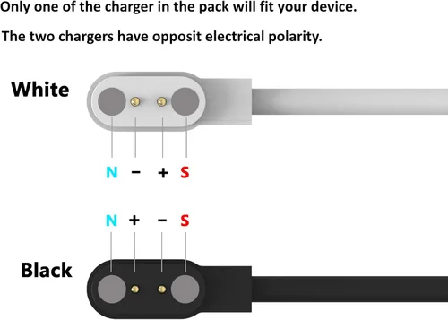 Vista 5 de Compatible con cargador de reloj inteligente Iaret, cable USB de 3.3 pies, adaptador de cuna, base de carga de repuesto para cable de carga Iaret