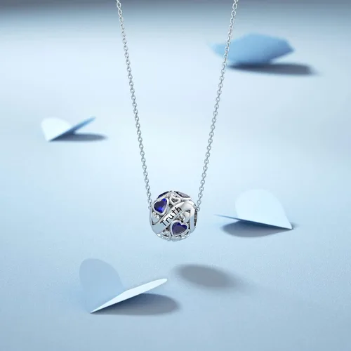Vista 3 de DALARAN Dijes de piedra natal para pulsera de plata de ley 925 con cuentas de corazón de feliz cumpleaños para mujer