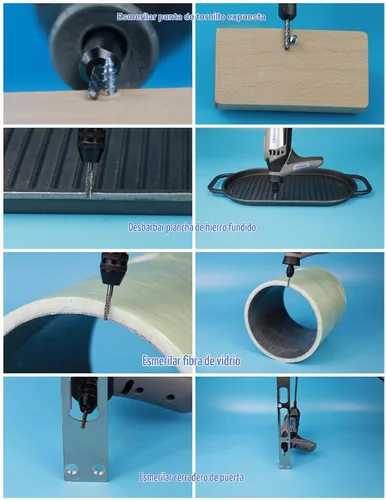 Vista 5 de Sworker Juego de 20 piezas de rebabas de carburo vástago de 1/8 pulgadas Compatible con Dremel Bits Accesorios de herramientas rotativas Kit